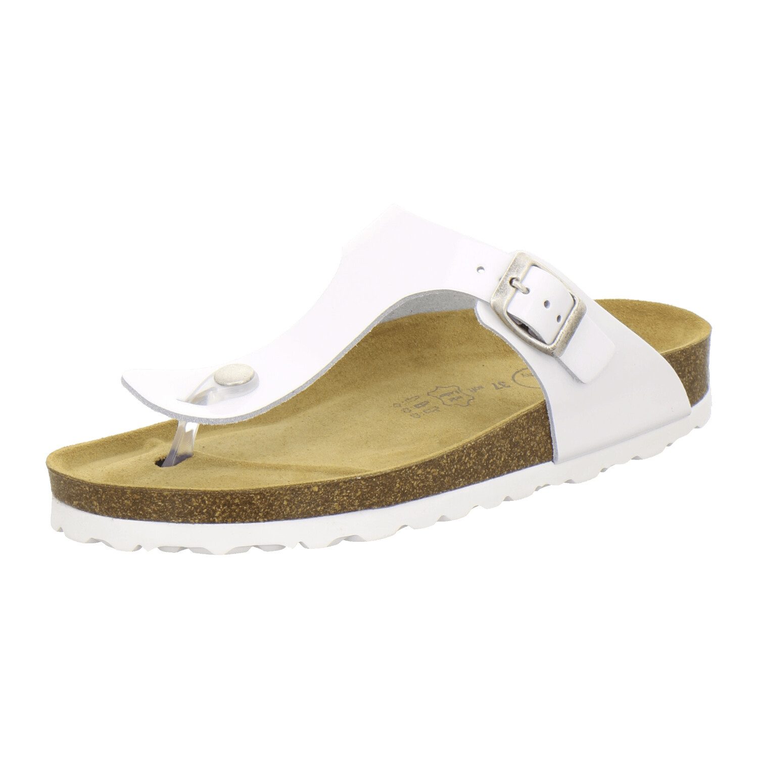 AFS-Schuhe 210710 Zehentrenner Pantolette für Damen mit Fußbett, bequeme Sa günstig online kaufen