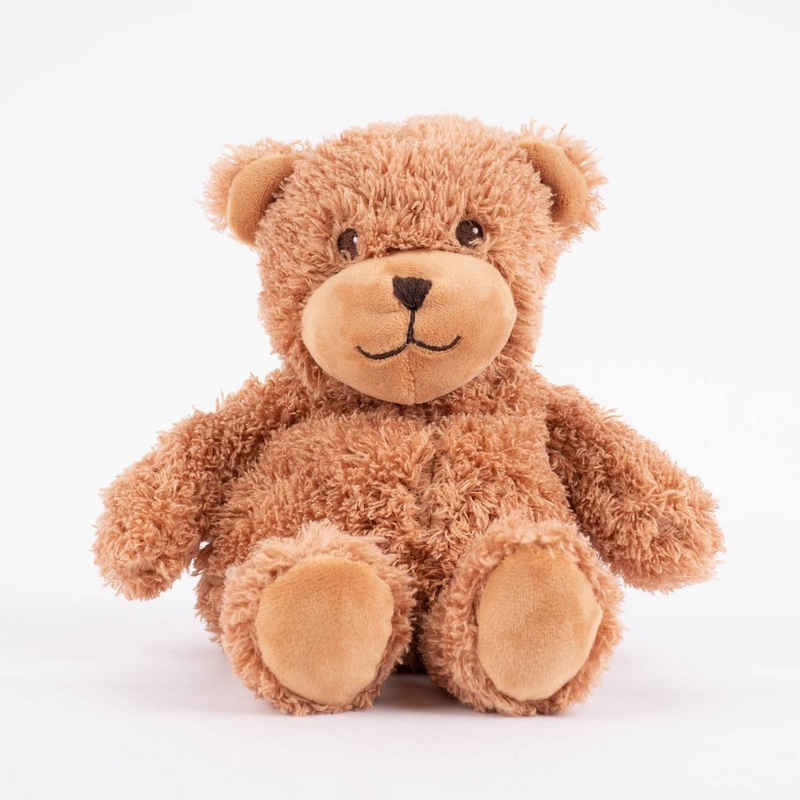 Warmies® Dekokissen Warmies Mini Wärmestofftier Teddybär braun dunkelbraun Hirse-Lavende, geeignet für Backofen, geeignet für Mikrowelle
