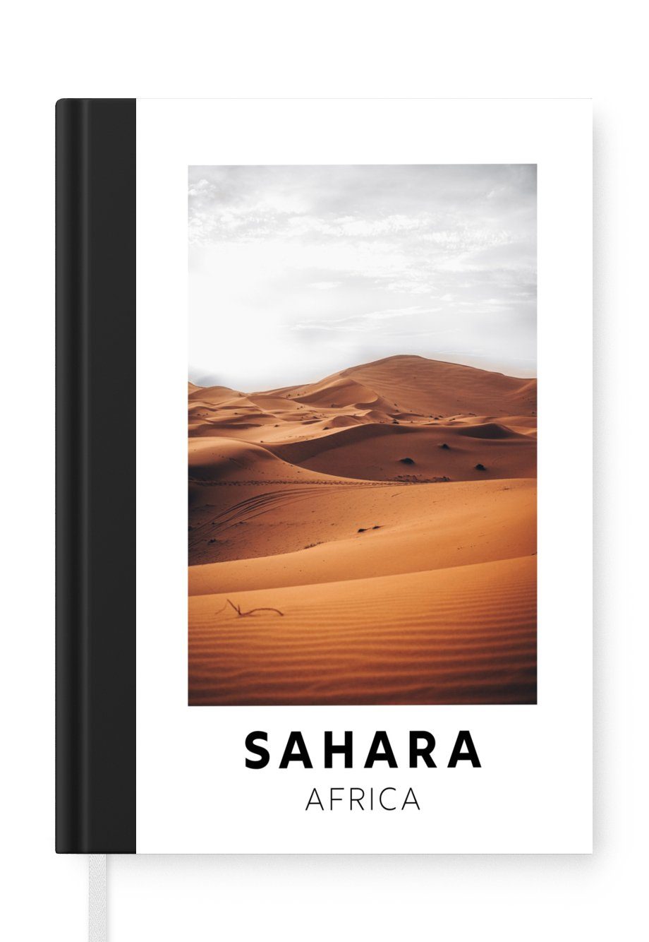 MuchoWow Notizbuch Sand - Afrika - Natur, Journal, Merkzettel, Tagebuch, Notizheft, A5, 98 Seiten, Haushaltsbuch