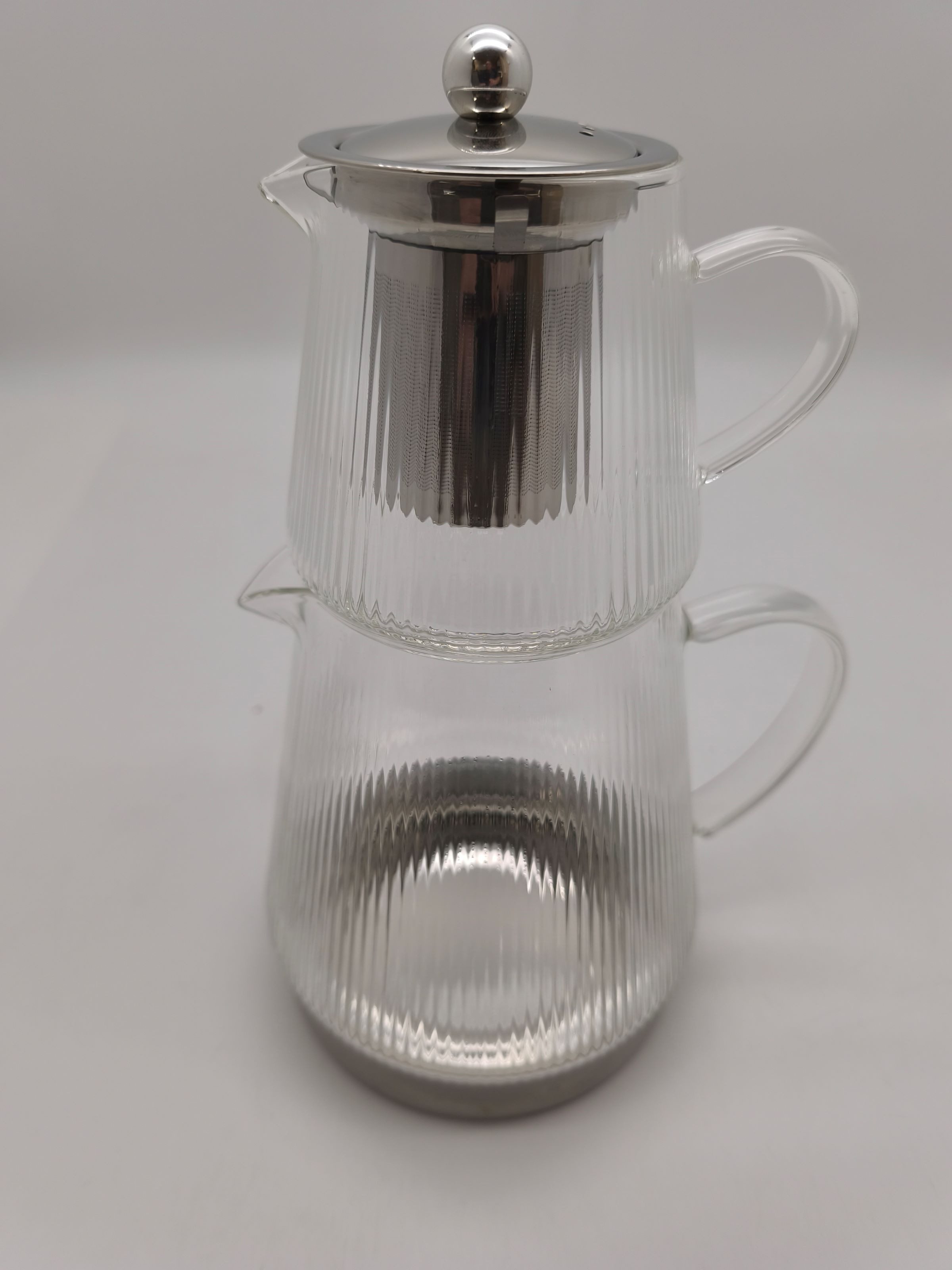 Neudorf Caydanlik-Teekanne Teekanne Teebereiter Glas Türkische Caylux für Induktionsbetrieb