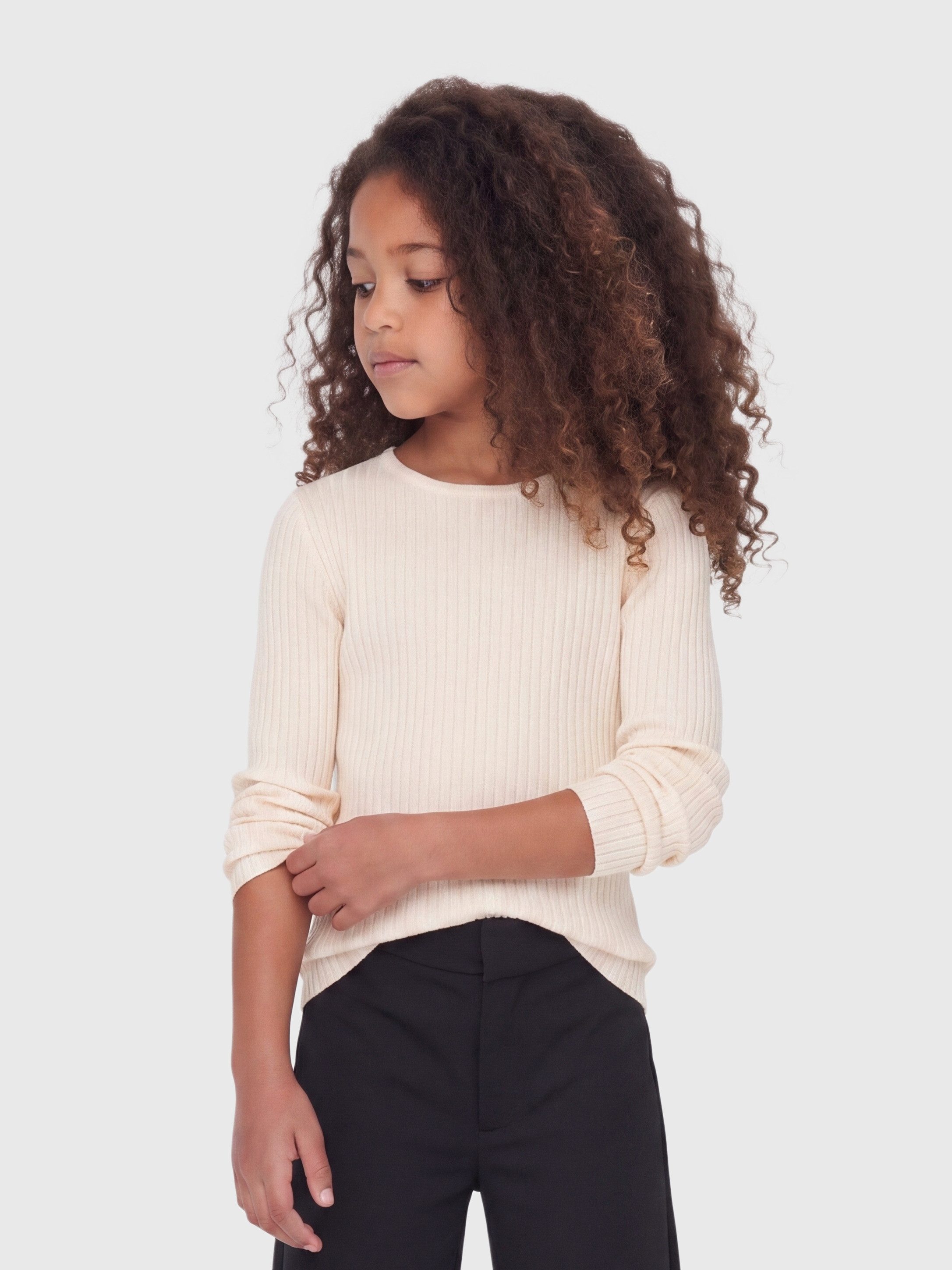 KIDS ONLY Strickpullover KOGIBI LS RIB BOATNECK CP KNT Viskosemischung, regular fit