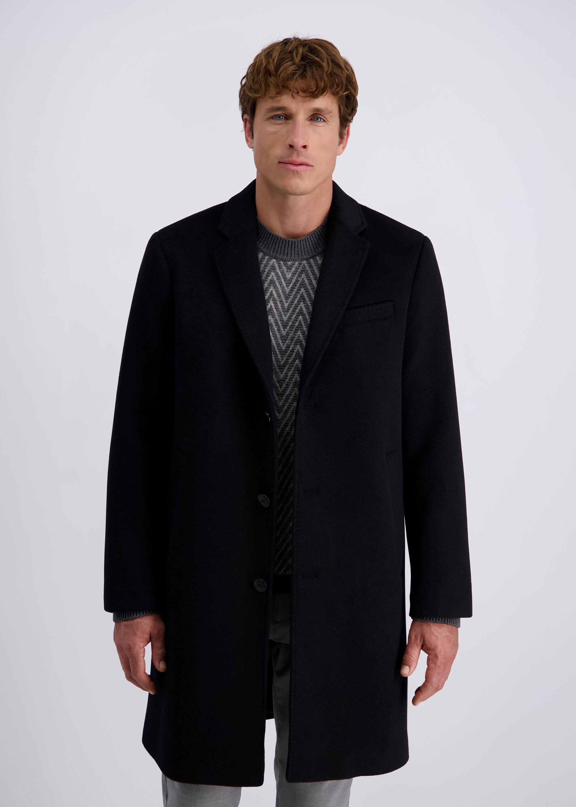 Pierre Cardin Langmantel aus hochwertigem Materialmix