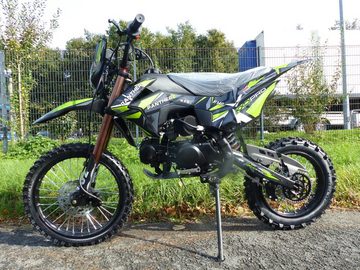 KXD Dirt-Bike 140ccm Dirtbike Cross Bike Pitbike KXD Panther 17/14 Zoll Lichtmaske