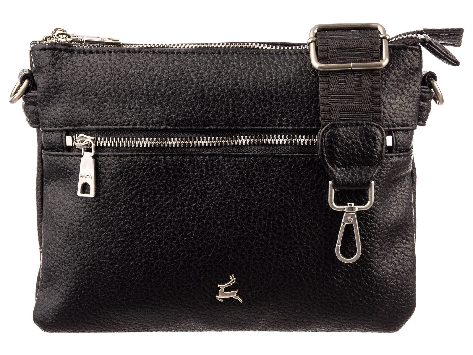 Prato Handtasche S017-G genarptes PU Umhängetasche Handtasche (1-tlg)