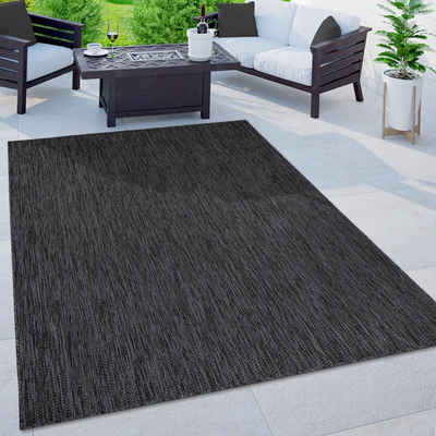 Teppich Venedig, Home affaire, rechteckig, Höhe: 5 mm, Flachgewebe, Sisal-Optik, meliert, UV-beständig, Outdoor geeignet