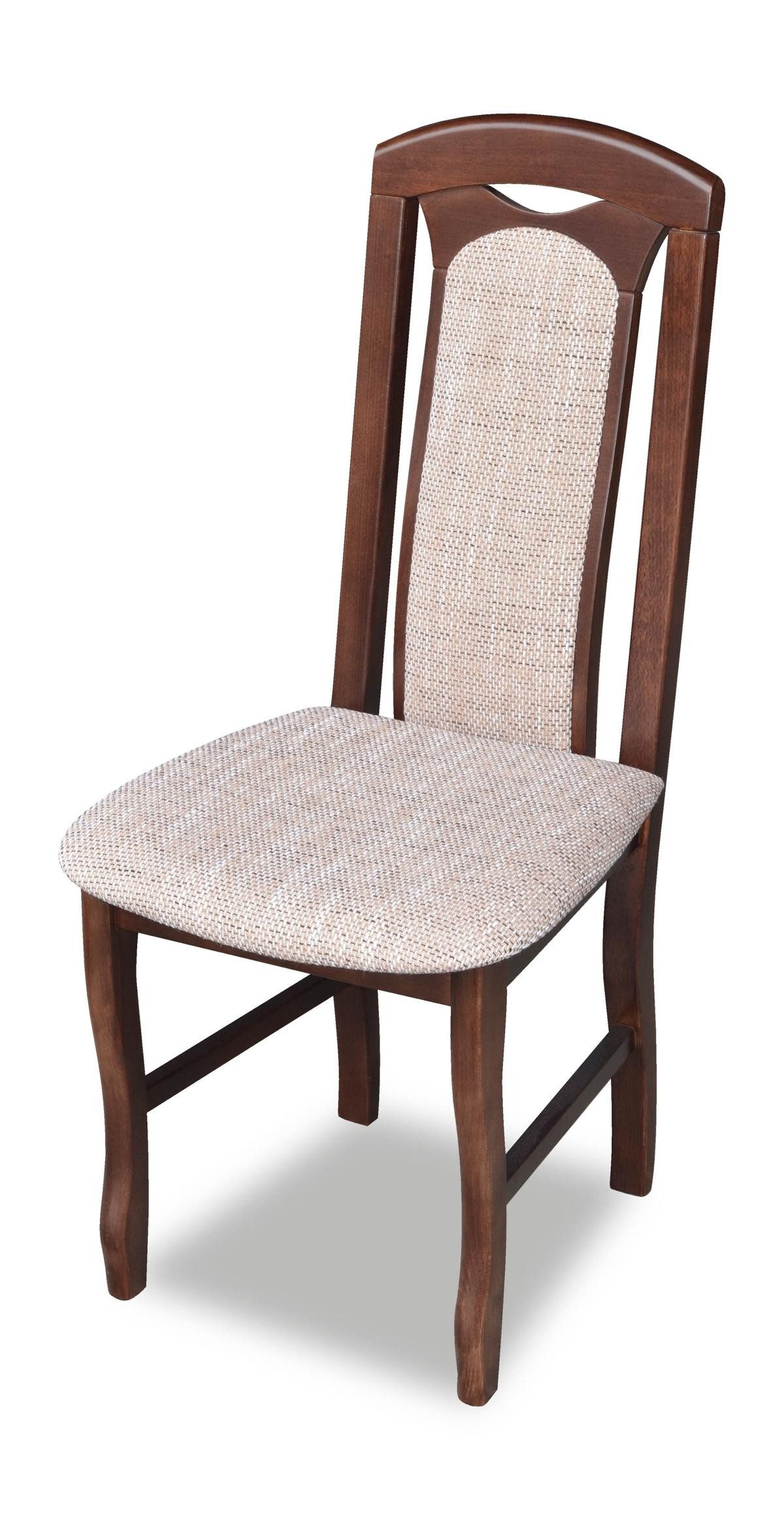 JVmoebel Esszimmerstuhl Rustikale Holzstühle mit komfortabler Polsterung in Braun, Made in Europa