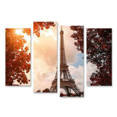 islandburner Leinwandbild Bild auf Leinwand Eiffelturm Paris An Einem Sonnigen Tag Wandbild Post