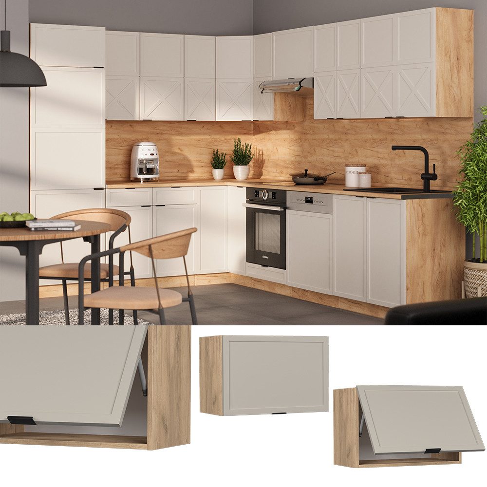 Vicco Hängeschrank Fame-Line, GrauBeige/Goldkraft Eiche, 60 günstig online kaufen