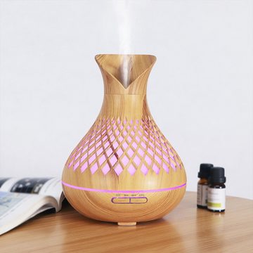 REDOM Luftbefeuchter Luft Befeuchter Aroma Diffuser Duftöl Öle Diffusor Aromatherapie 500ml, 0,50 l Wassertank, Fernbedienung 7 Farbe LED BPA-Frei ohne Öle Schlafzimmer Spa Büro Yoga