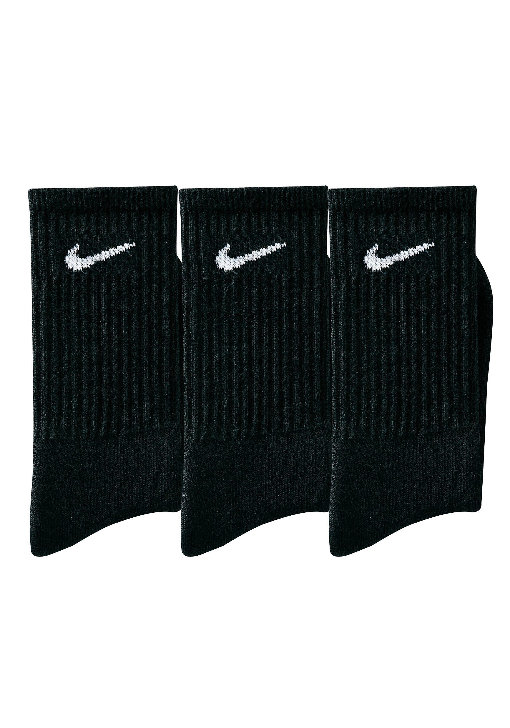 Nike Sportsocken (3-Paar) mit Frottee 3x schwarz