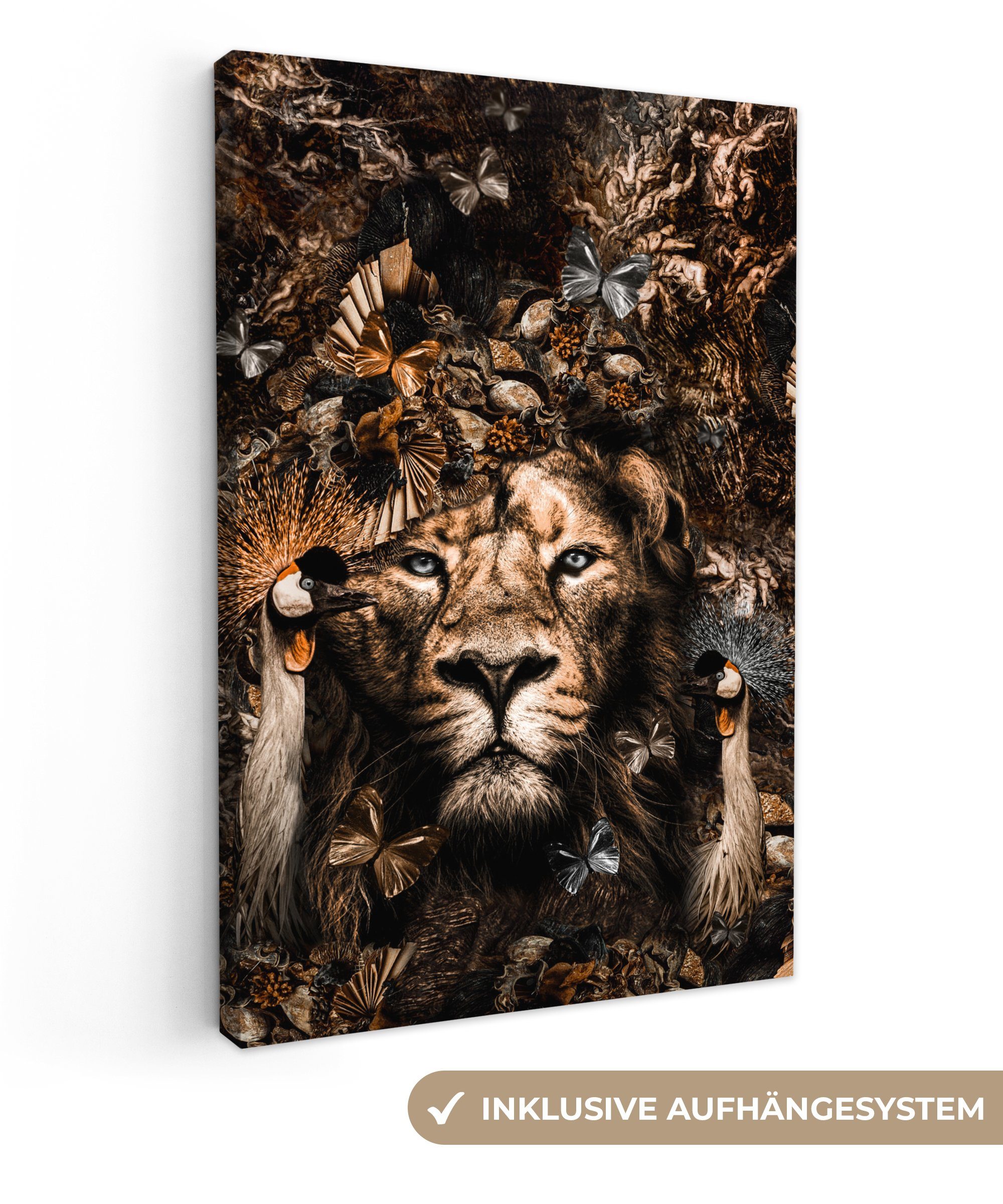 OneMillionCanvasses® Leinwandbild Schmetterling - Vögel - günstig online kaufen