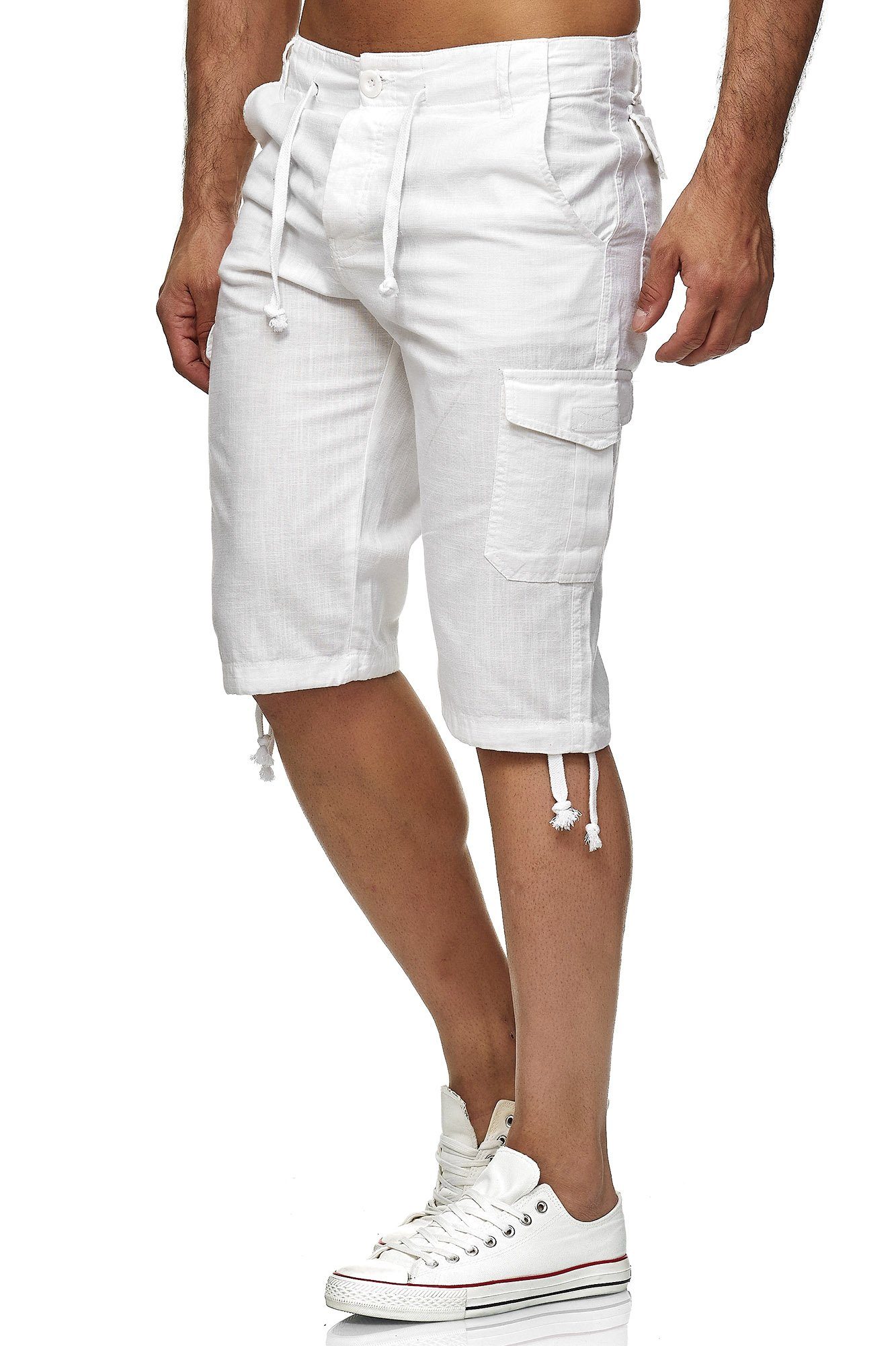 Reslad Leinenhose Reslad Leinen Cargo Shorts Männer Strandhose Herren Leine günstig online kaufen