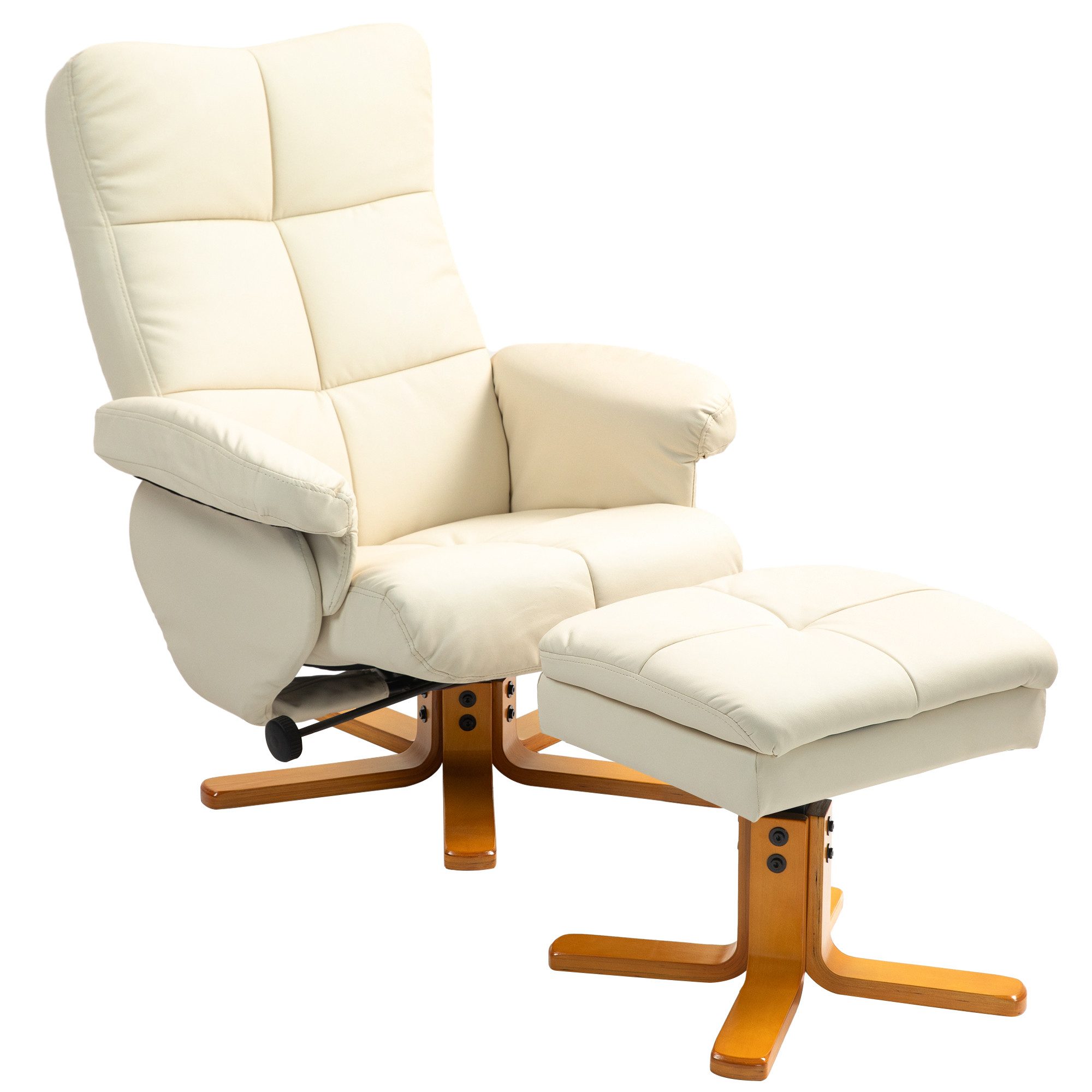 HOMCOM Relaxsessel mit Hocker und Stauraum, günstig online kaufen
