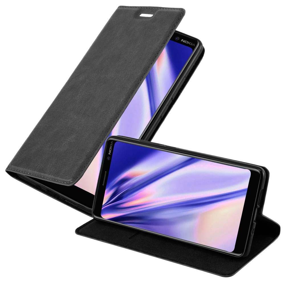 Cadorabo Handyhülle für Nokia 7 PLUS Hülle Nokia 7 PLUS, Hülle Schutzhülle mit Standfunktion, Magnetverschluss und Kartenfach