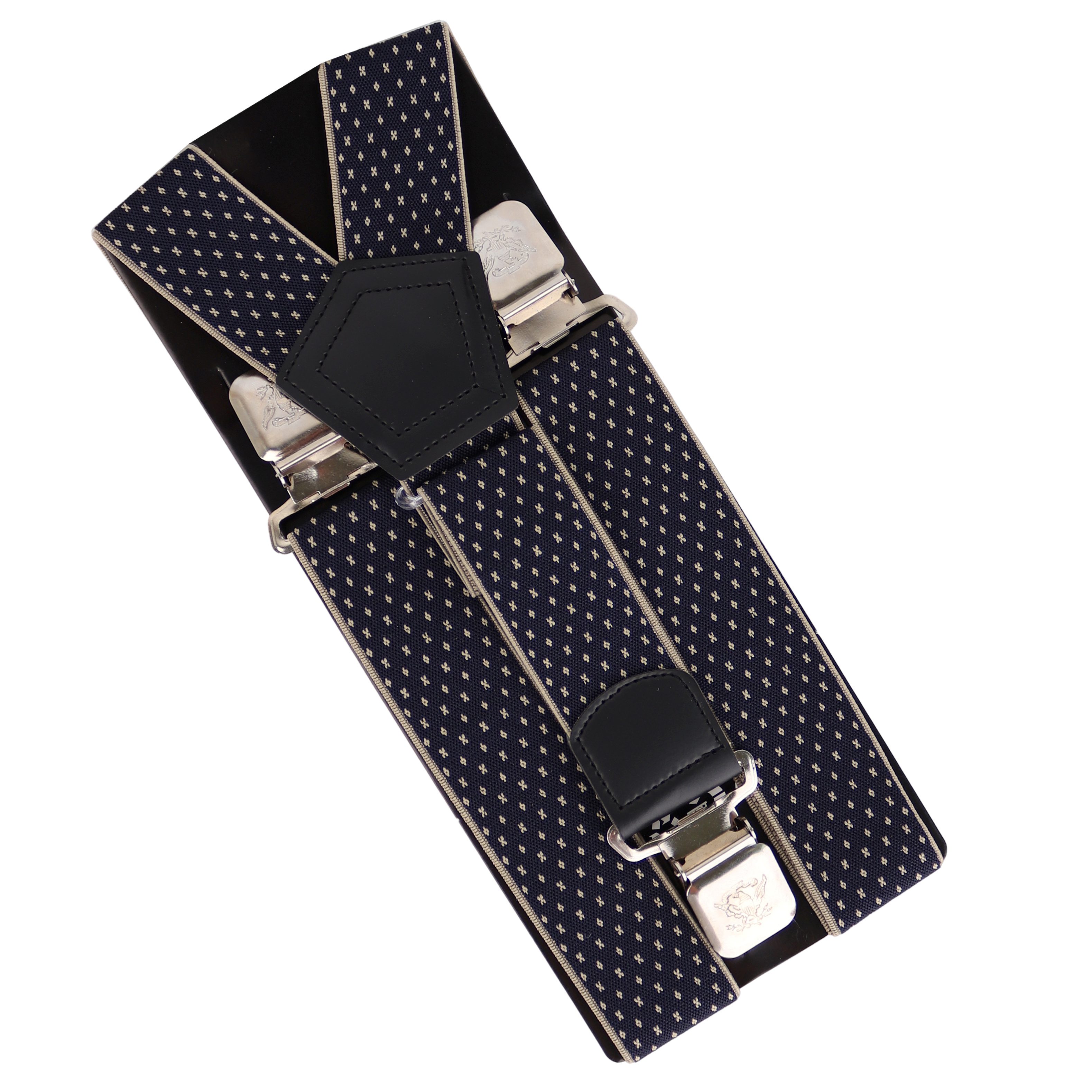 MIRROSI Hosenträger 4cm Breites X-Form mit extra Starken Clipverschluß (hoher Tragekomfort) Länge verstellbar für Damen und Herren
