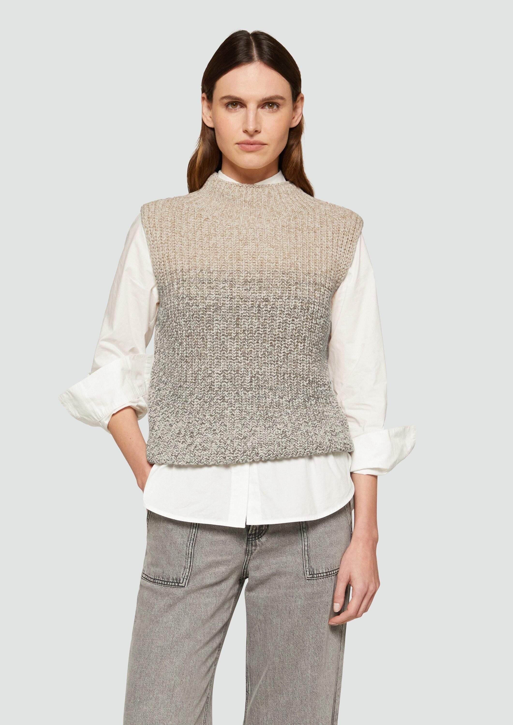 s.Oliver Rundhalspullover Strickpullunder Strickpullunder mit Stehkragen günstig online kaufen
