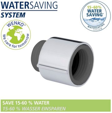 WENKO Duschsystem Young Eco, mit Thermostat-Armatur, inkl. 2 Watersaving Regulatoren