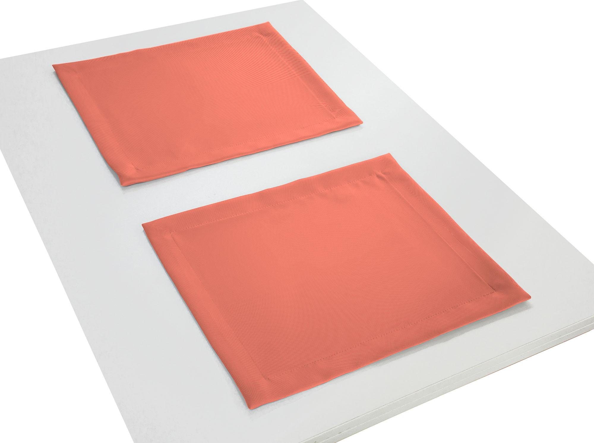 Platzset, Uni Collection Light, Adam, (Packung, 2-St) orange | Tischsets