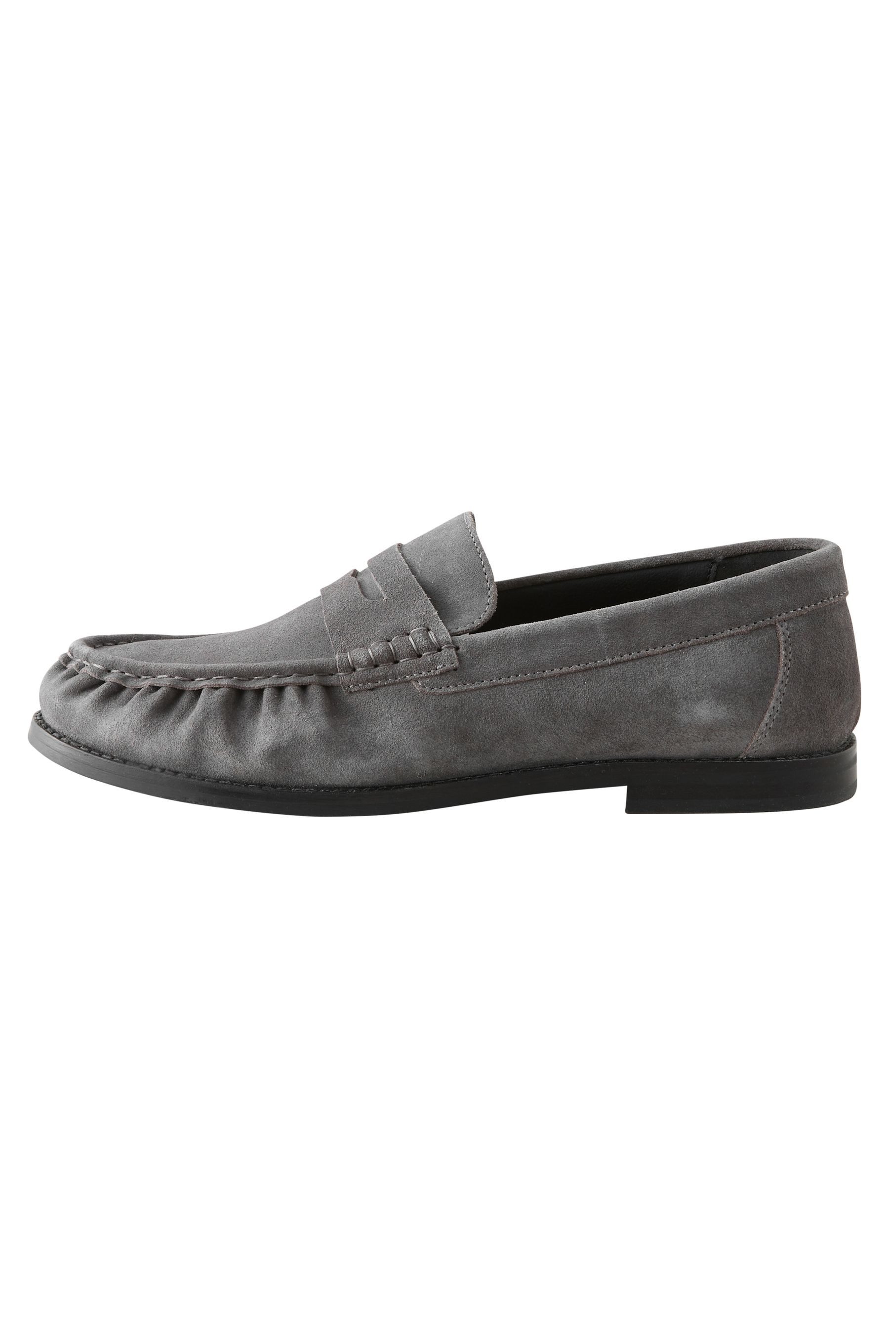 Next N. Premium Veloursleder-Pennyloafer Loafer (1-tlg)