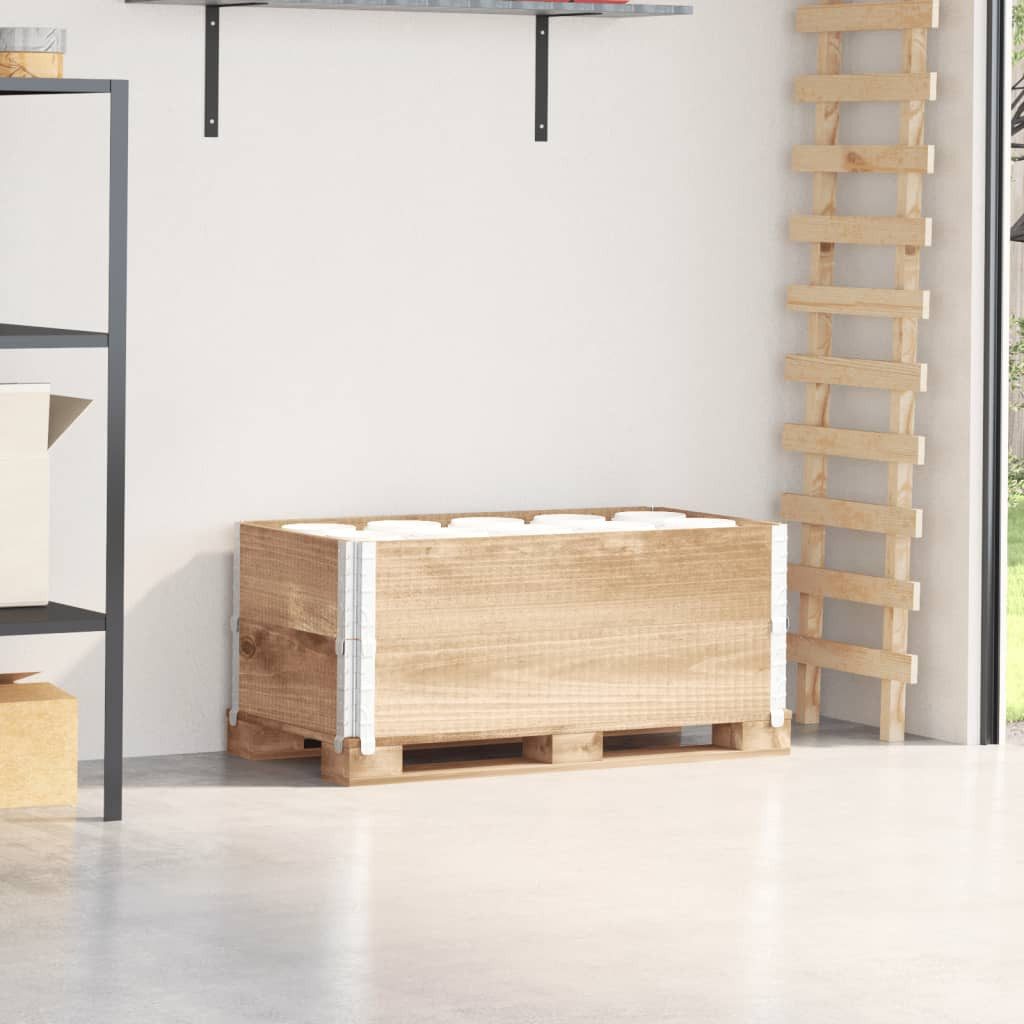 vidaXL Hochbeet, Paletten-Aufsatzrahmen 2 Stk. 100x50 cm Massivholz Kiefer