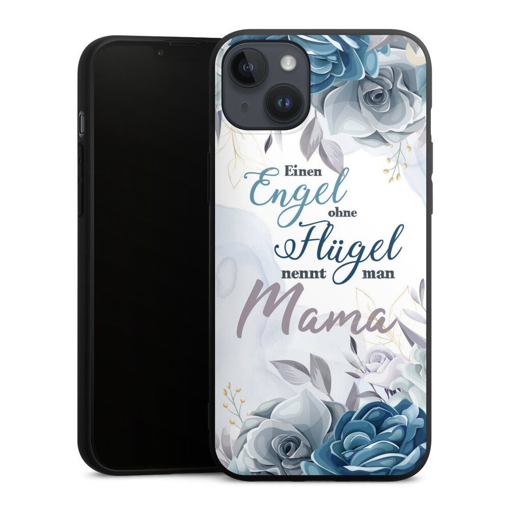 DeinDesign Handyhülle Muttertag Mama Blumen Engel Mama Blumen, Apple iPhone 15 Plus Silikon Hülle Premium Case Handy Schutzhülle
