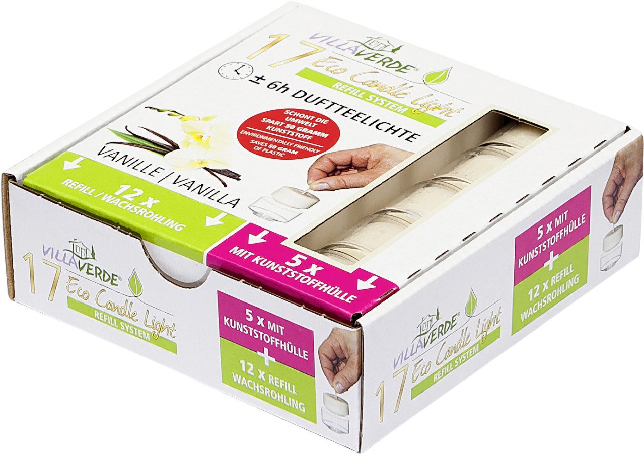 Villa Verde Teelicht Villa Verde Duftteelichter ECL (5x m.Hülle+ 12x günstig online kaufen