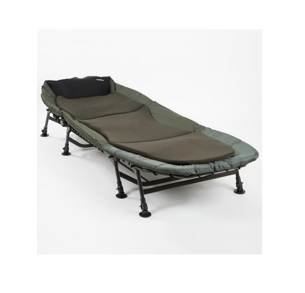 AngelSpezi® Angelliege Angelspezi 8-Bein Luxus Karpfenliege Bedchair Anglerliege Liege