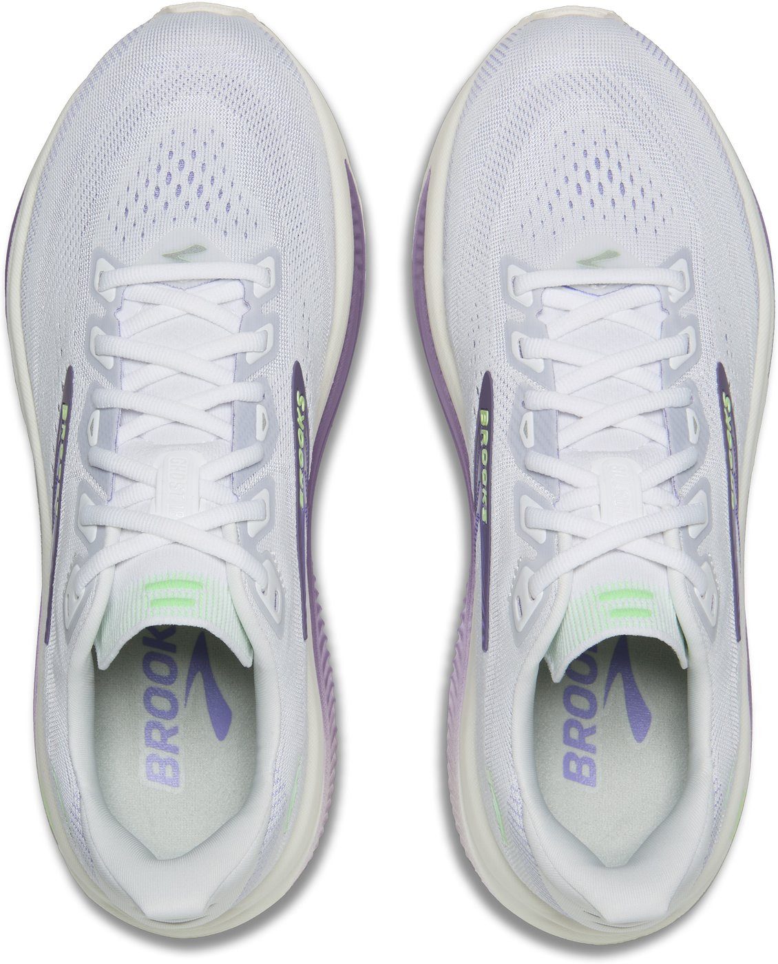 Brooks Ghost 18 WHITE/PURPLE HEBE/GREEN Laufschuh