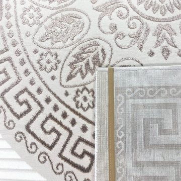 Teppich Teppich mit orientalischem Flair, luxuriös, weiß beige, Carpetia, rechteckig, Höhe: 5 mm