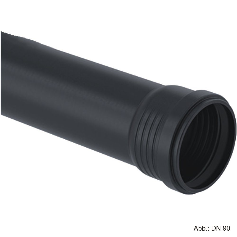 Wasserrohr Geberit Silent-Pro Rohr mit 1 Muffe, DN 90 x 150 mm