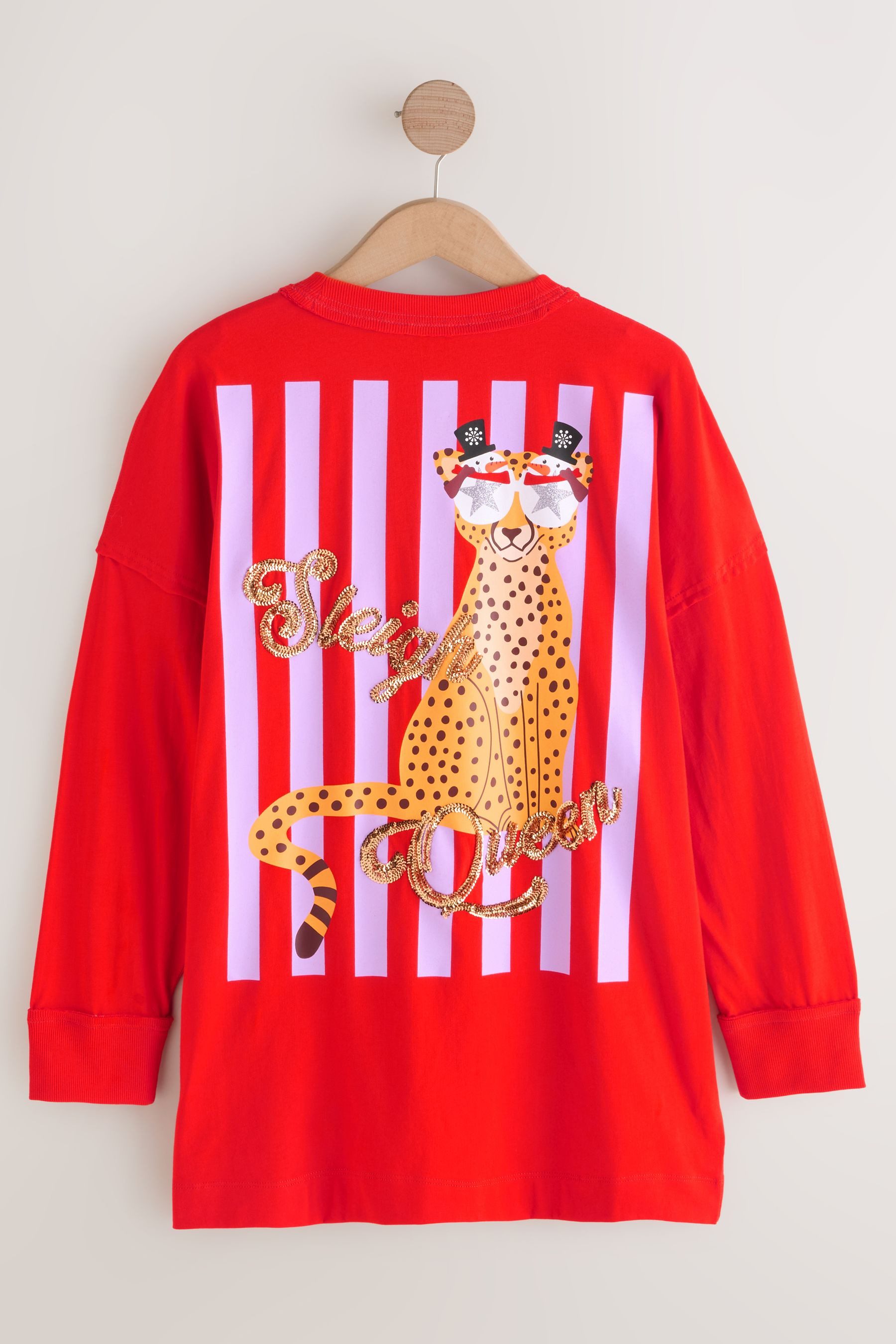 Next Blusenshirt Oberteil mitGrafik, Schlittenkönigin Gepard (1-tlg) günstig online kaufen