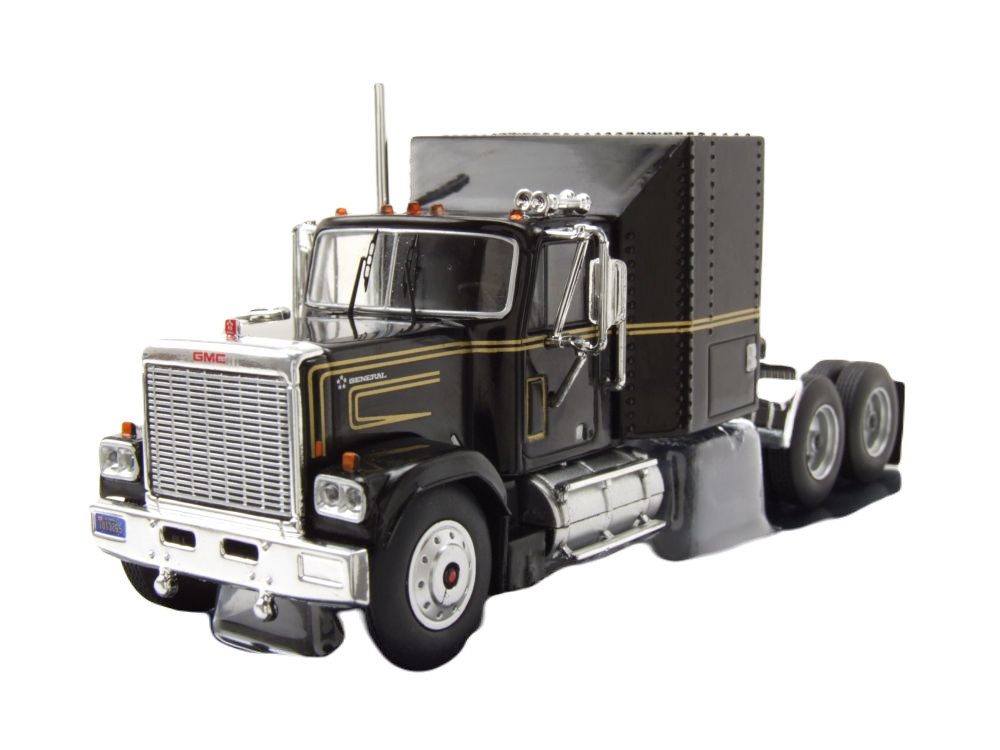 Modellauto GMC General Zugmaschine 1980 schwarz