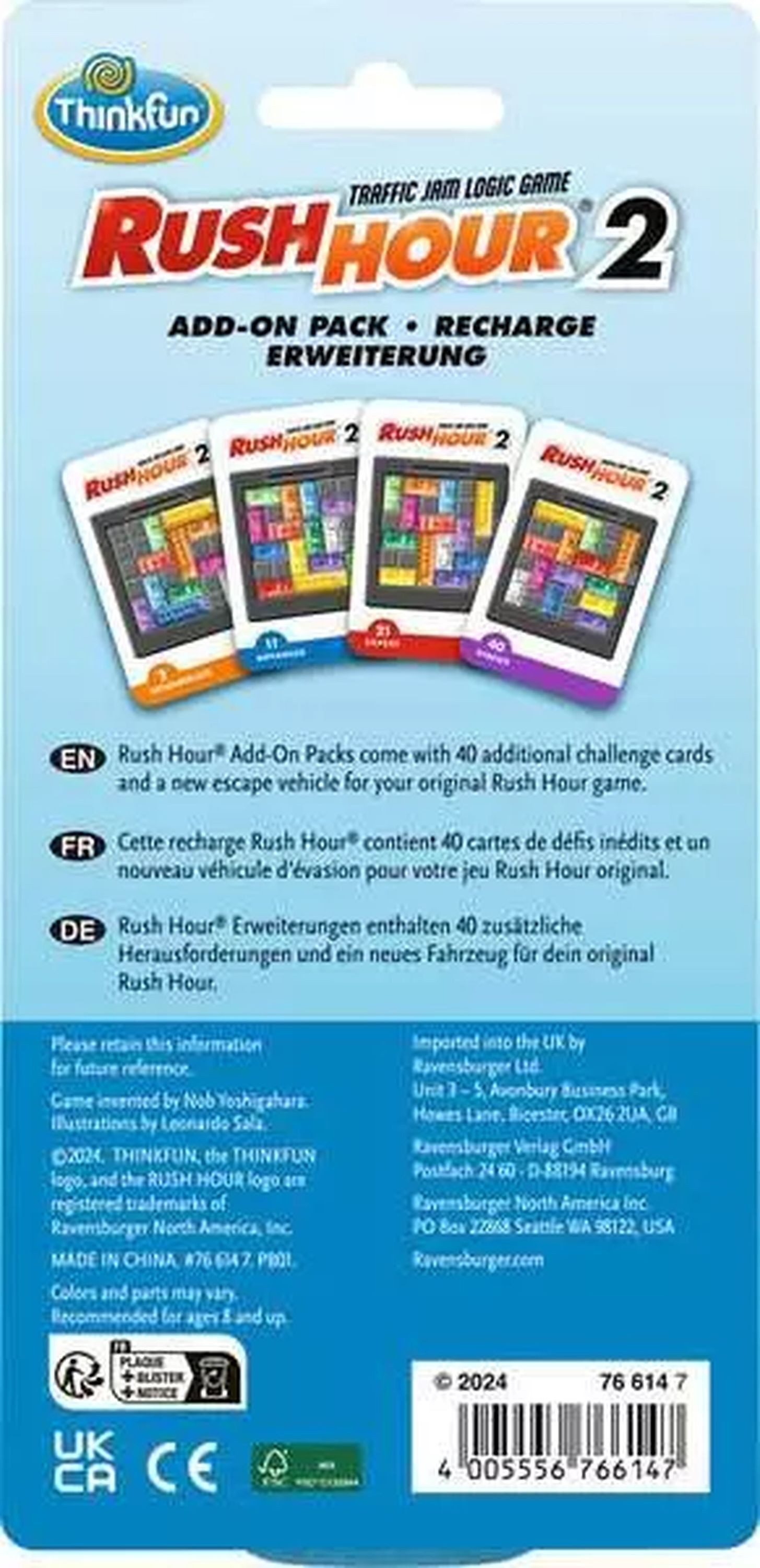 Ravensburger Spiel Rush Hour 2 Erweiterung: 40 Neue Aufgaben