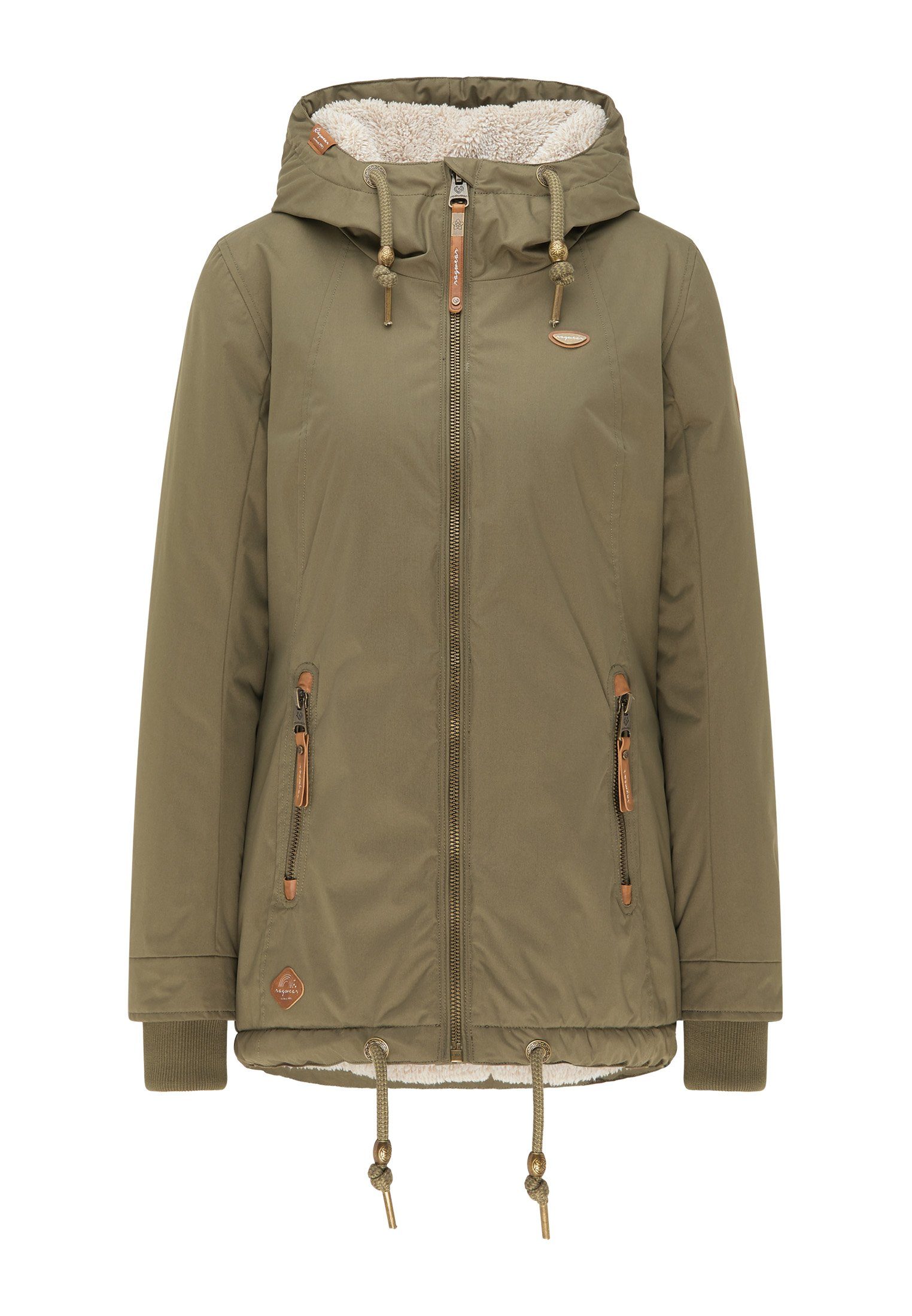 Vegane Mode Allwetterjacke Ragwear ZUZKA & Nachhaltige OLIVE