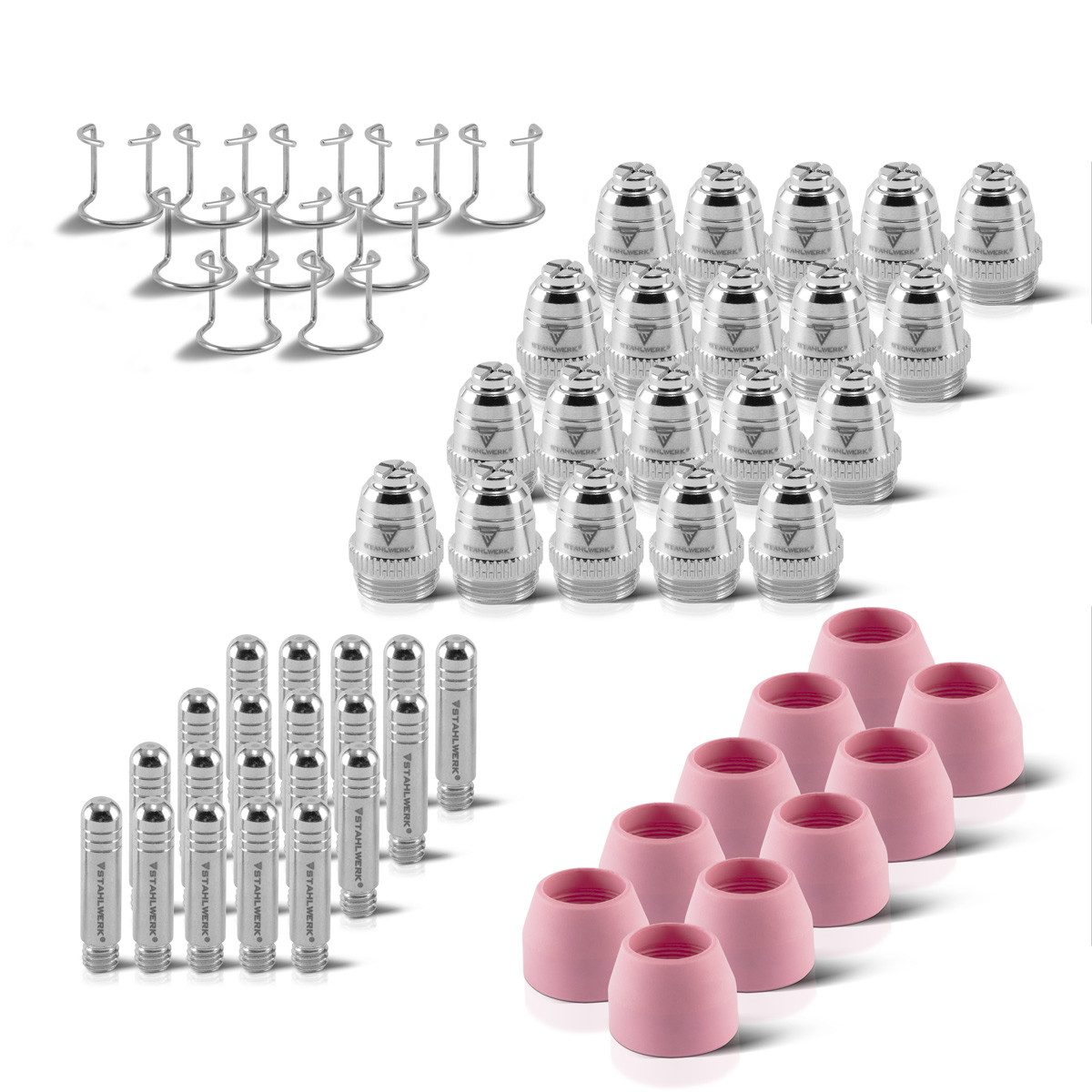 Elektrowerkzeug-Set Verschleißteile Set für Plasmaschneidbrenner P-60, Set 60-teilig