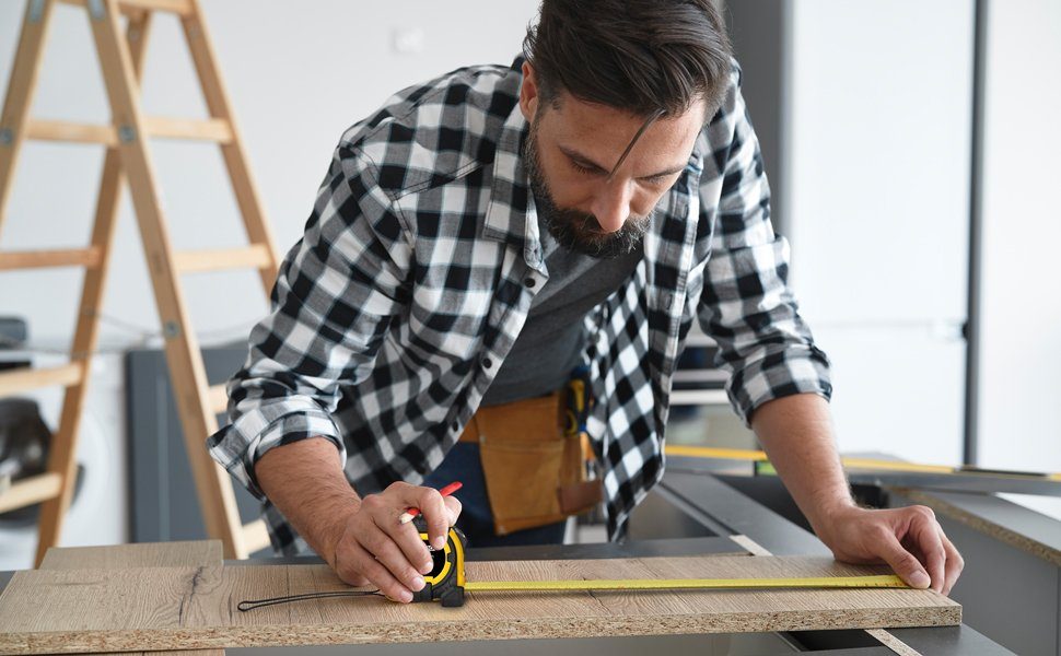 monzana Maßband, Rollmeter 3m x 16mm verschiebbarer Endhaken Bandmaß Autorollsystem