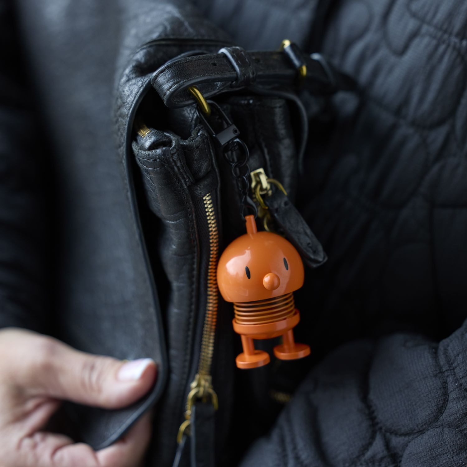 HOPTIMIST Schlüsselanhänger Taschenanhänger Bumble Orange