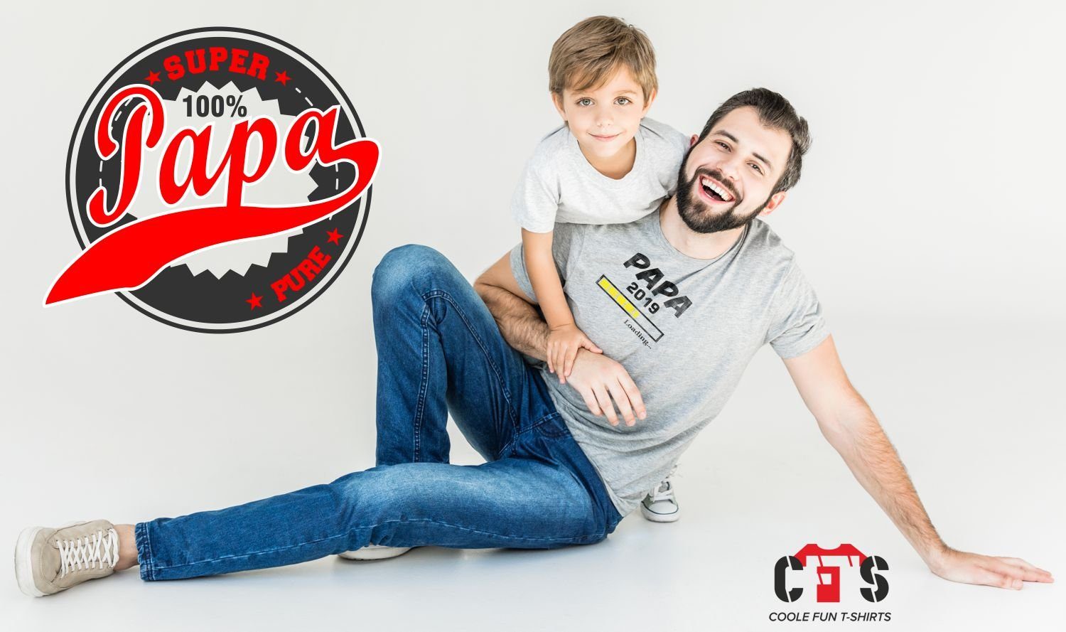 coole-fun-t-shirts Strampler Papa Bear + Baby Bear T-Shirt + Strampler - Neuling Set zur Geburt
