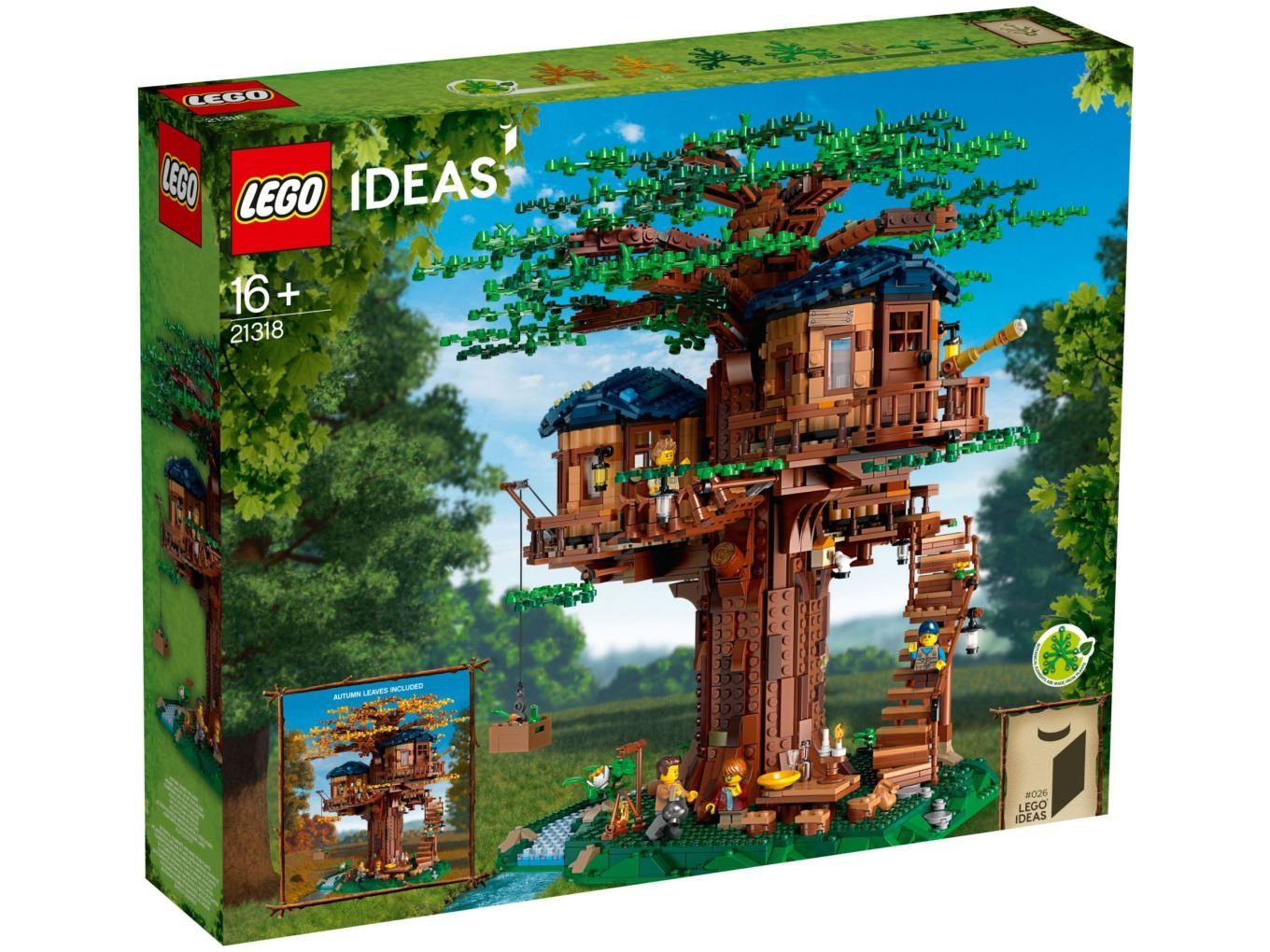 LEGO® Konstruktionsspielsteine LEGO® Ideas - Baumhaus, (Set, 3036 St)