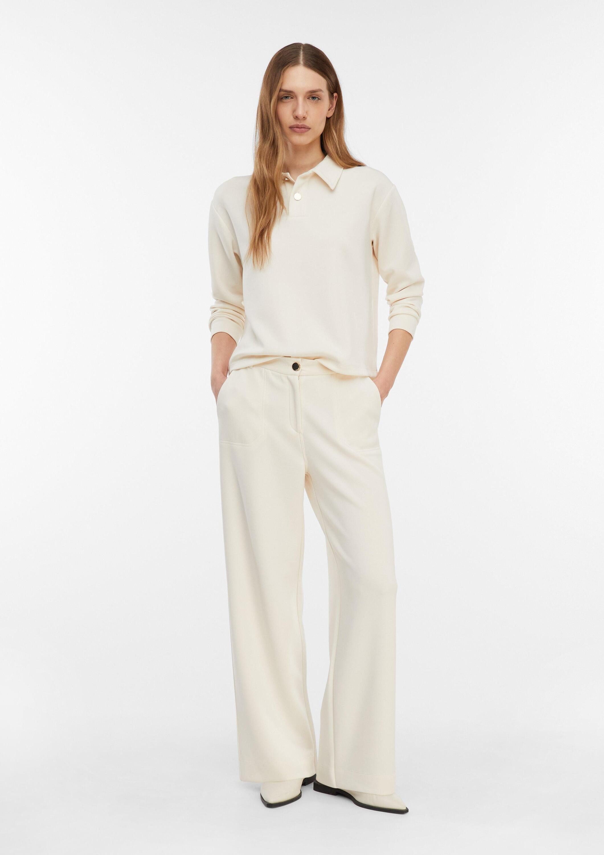 comma Chinos Hose Sweathose aus weichem Jersey