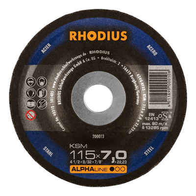 Rhodius Schruppscheibe ALPHAline RS, Ø 115 mm, ALPHAline KSM - 115 x 7 x 22,23 mm