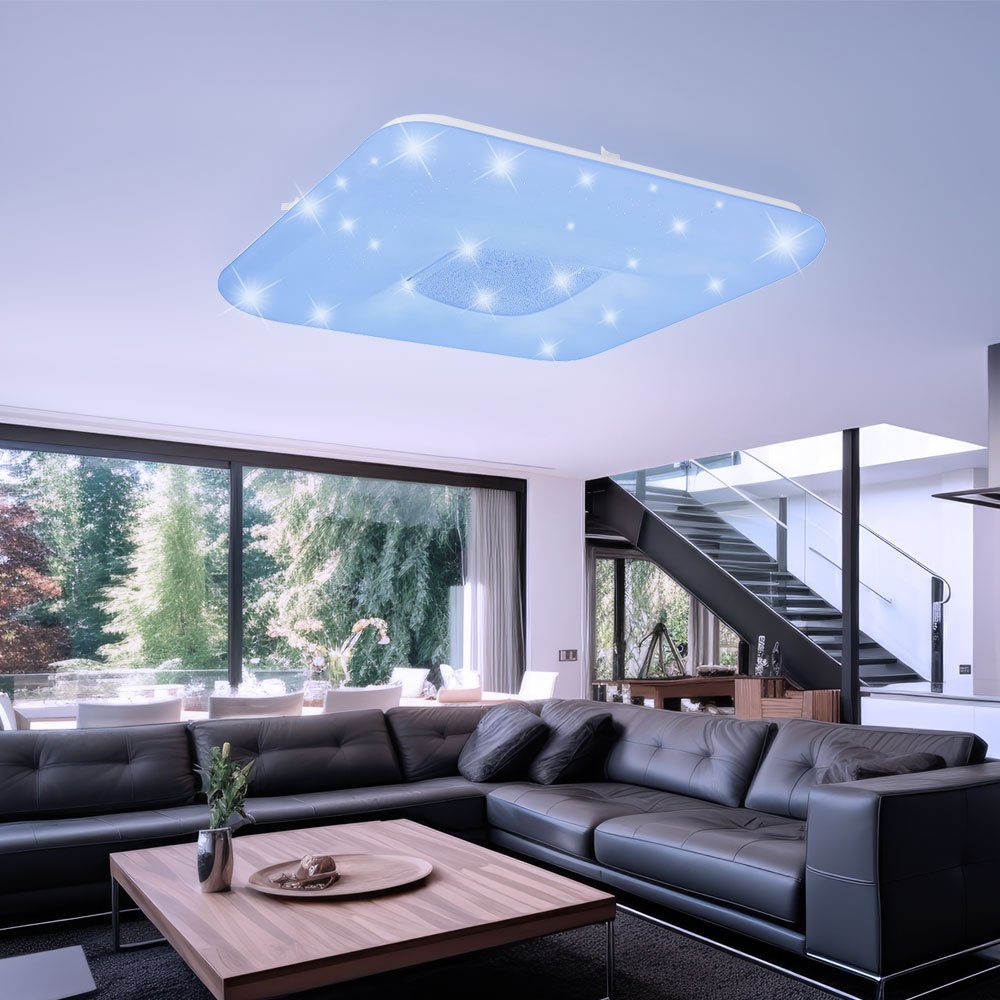 LED Home Smarte LED-Leuchtmittel Farbwechsel, LED-Leuchte, verbaut, Neutralweiß, fest Sternen Smart Tageslichtweiß, Kaltweiß, Effekt RGB Decken Warmweiß, Leuchte Globo Kristall