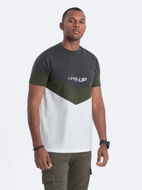 OMBRE T-Shirt T-Shirt mit Logo aus dreifarbiger Baumwolle für Männer