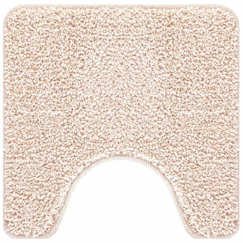 vidaXL Badematte Rutschfeste Badematte mit Toilettenausschnitt Creme 50 x 5 günstig online kaufen