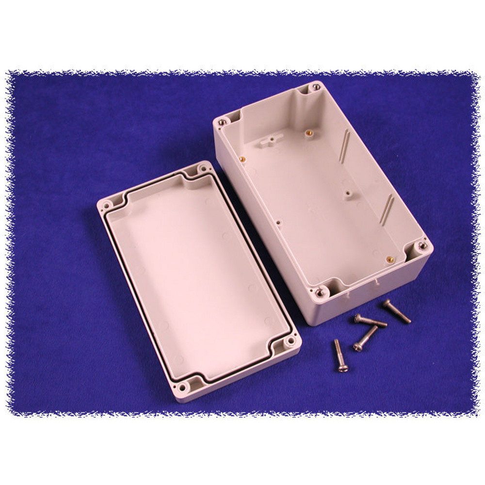 Hammond Electronics Montagerückgehäuse Hammond Electronics 1554J2GY Universal-Gehäuse 160 x 90 x 60 Polycar, (1554J2GY)