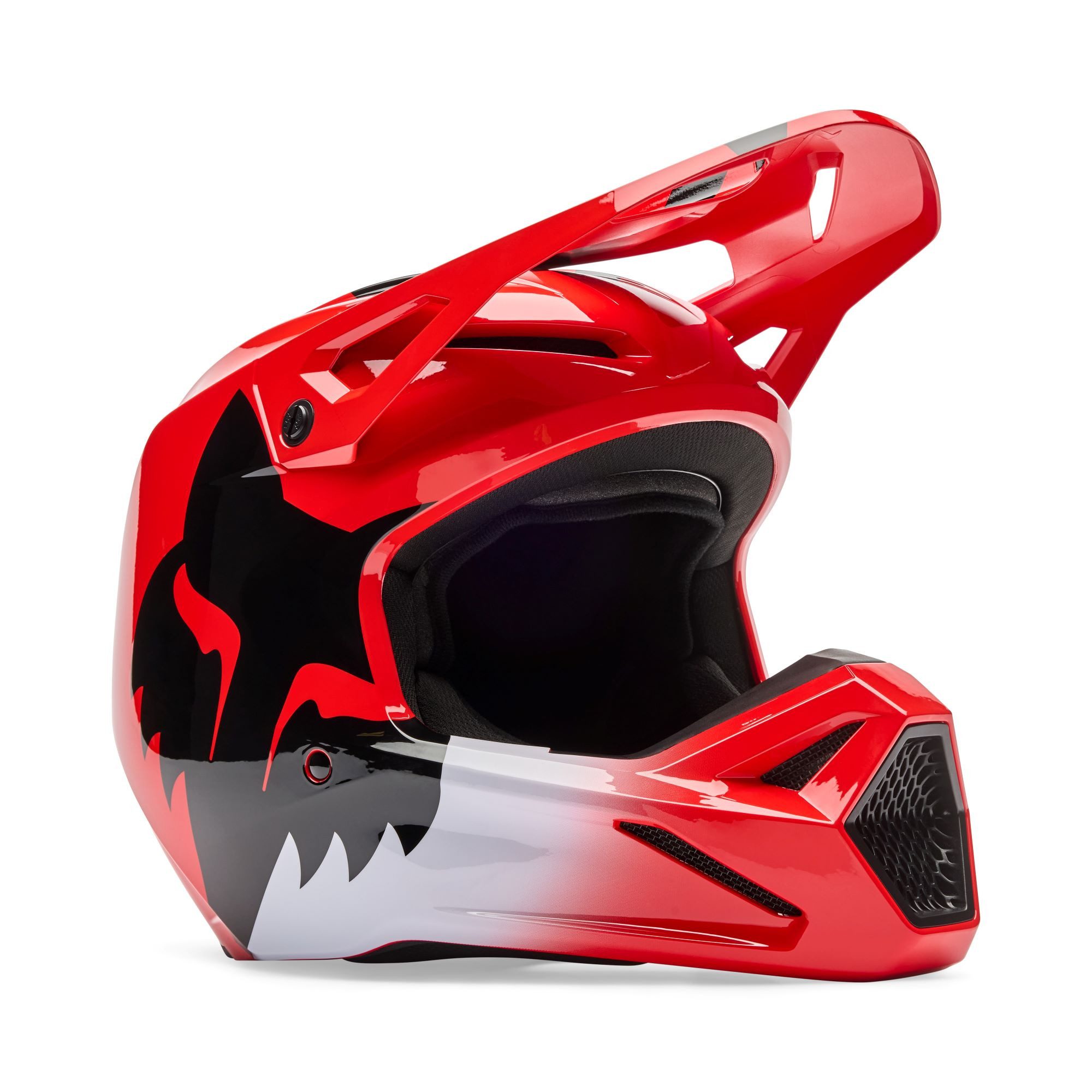 Fox Racing Motorradhelm Fox V1 Shield Motorrad Motocross Helm Rot