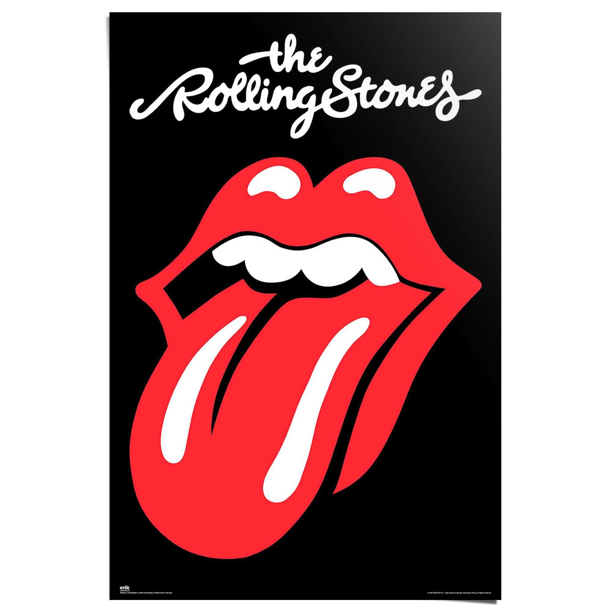 Reinders! Poster Rolling Stones, Hobbyraum - Schwarz - 150 gr. Papier - Mus günstig online kaufen