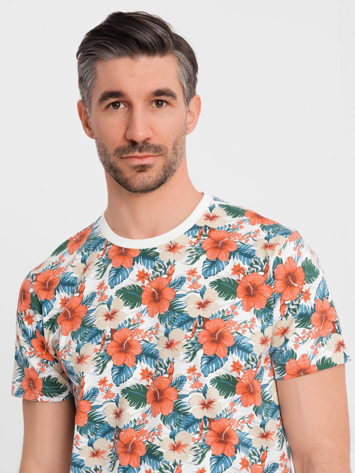 OMBRE Print-Shirt Herren T-Shirt aus Baumwolle günstig online kaufen