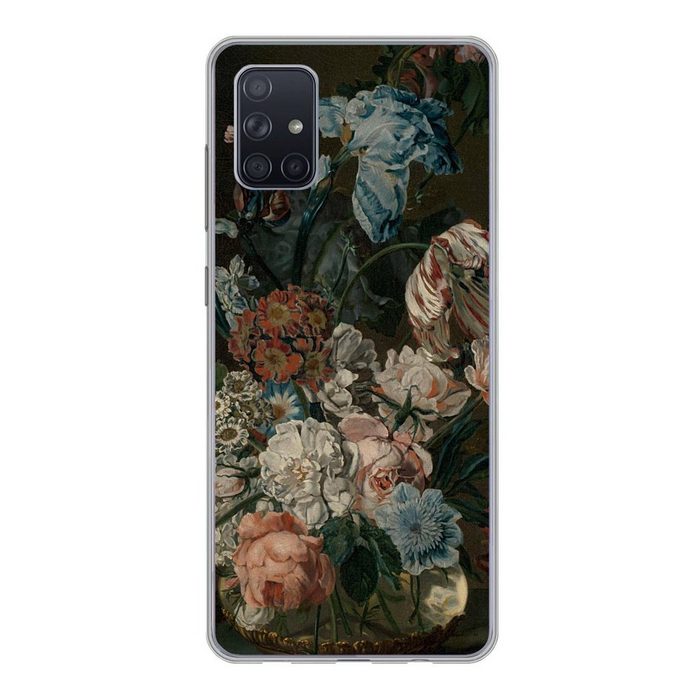 MuchoWow Handyhülle Stilleben mit Blumen - Gemälde von Cornelia van der Mijn Phone Case Handyhülle Samsung Galaxy A71 Silikon Schutzhülle