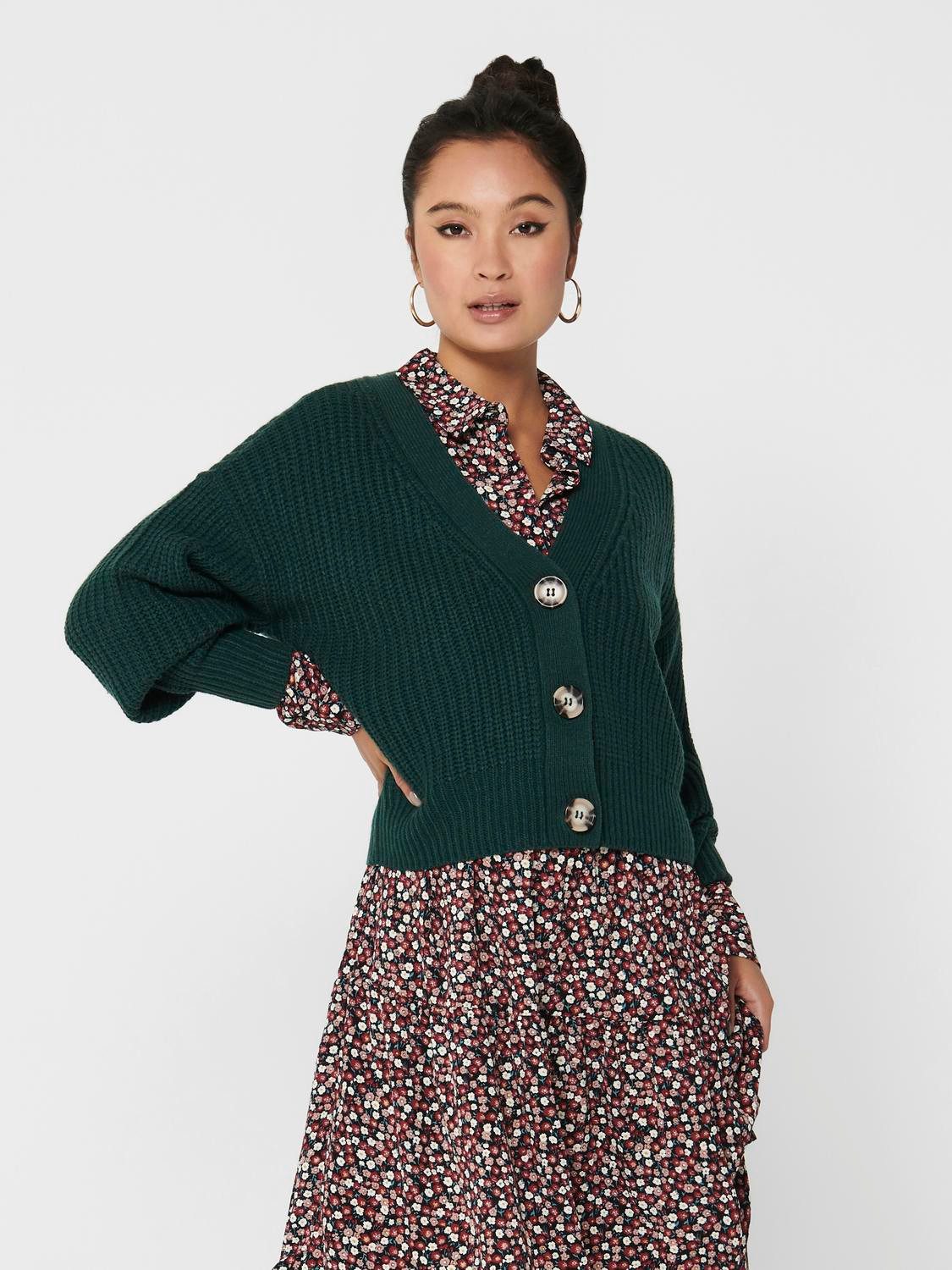 JDY Strickjacke JDYJUSTY L/S SHORT CARDIGAN günstig online kaufen